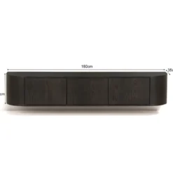 Stolik pod TV NOVERO ZWEVEND 180 cm espresso