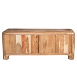 Stolik pod TV OHALDA 140 cm drewno akacja