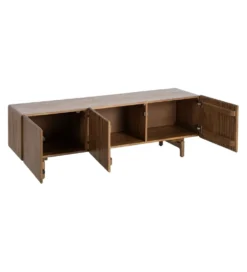 Stolik pod TV PERSOTON 160 cm drewno mango