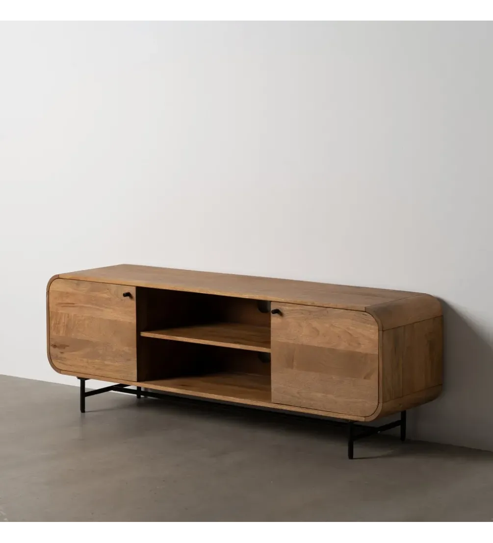 Stolik pod TV PINUM 160 cm drewno mango