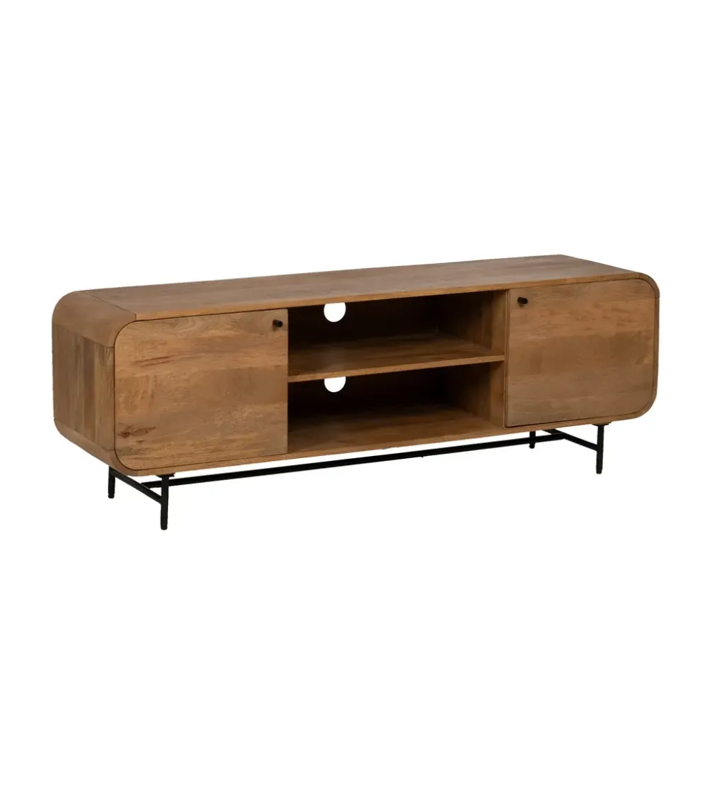 Stolik pod TV PINUM 160 cm drewno mango