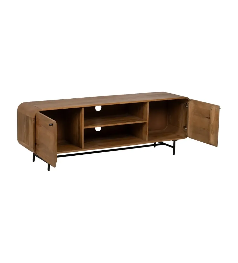 Stolik pod TV PINUM 160 cm drewno mango