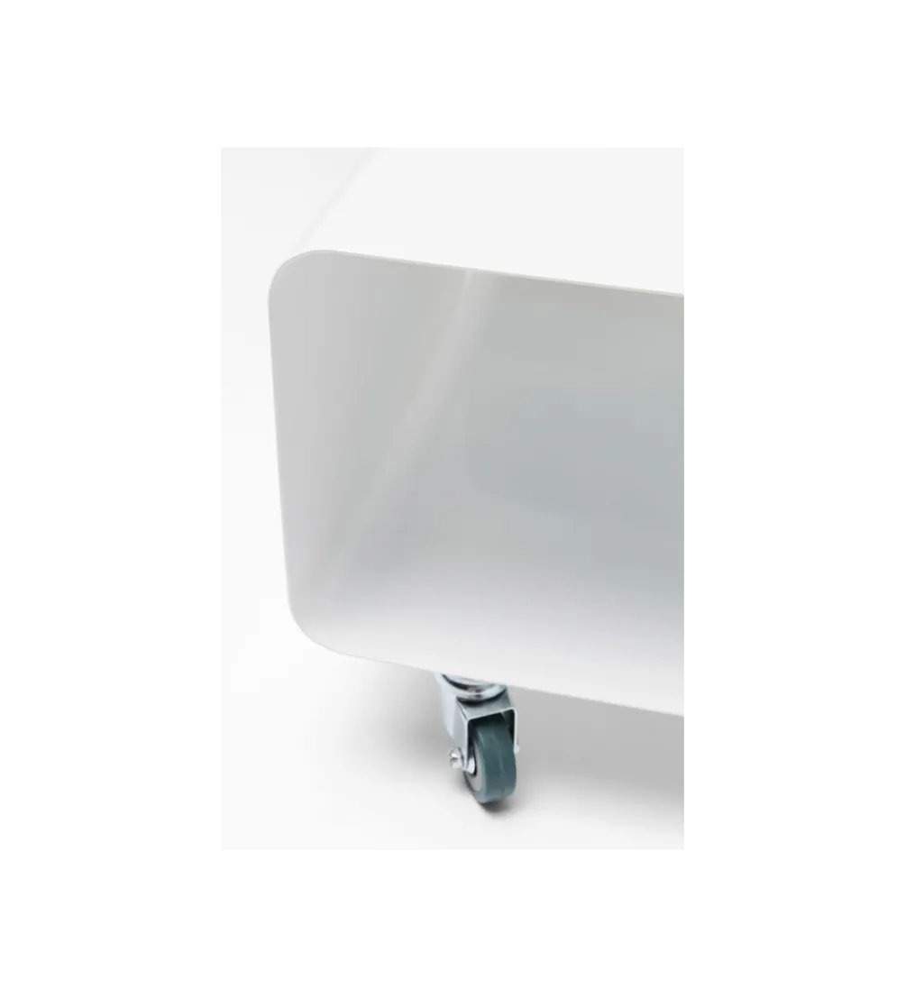 Stolik pod TV PORTABLE 90 cm biały