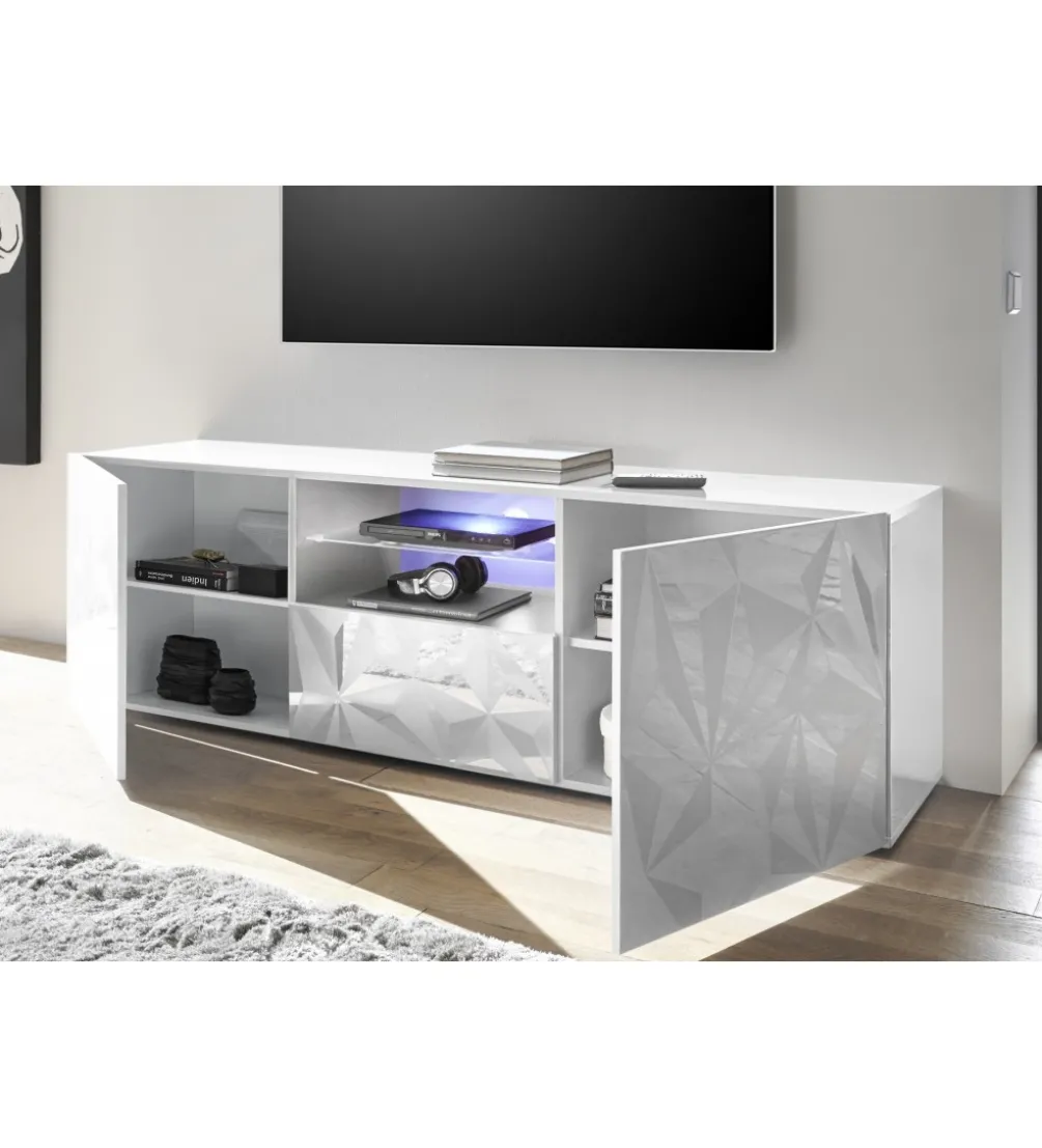 Stolik pod TV PRISMA 180 cm biały