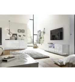Stolik pod TV PRISMA 180 cm biały