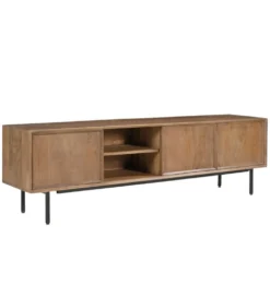 Stolik pod TV RAVENSTEIN 180 cm drewno mango naturalny