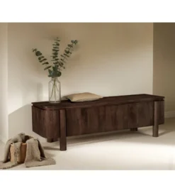 Stolik pod TV SALANO 170 cm drewno mango brązowa