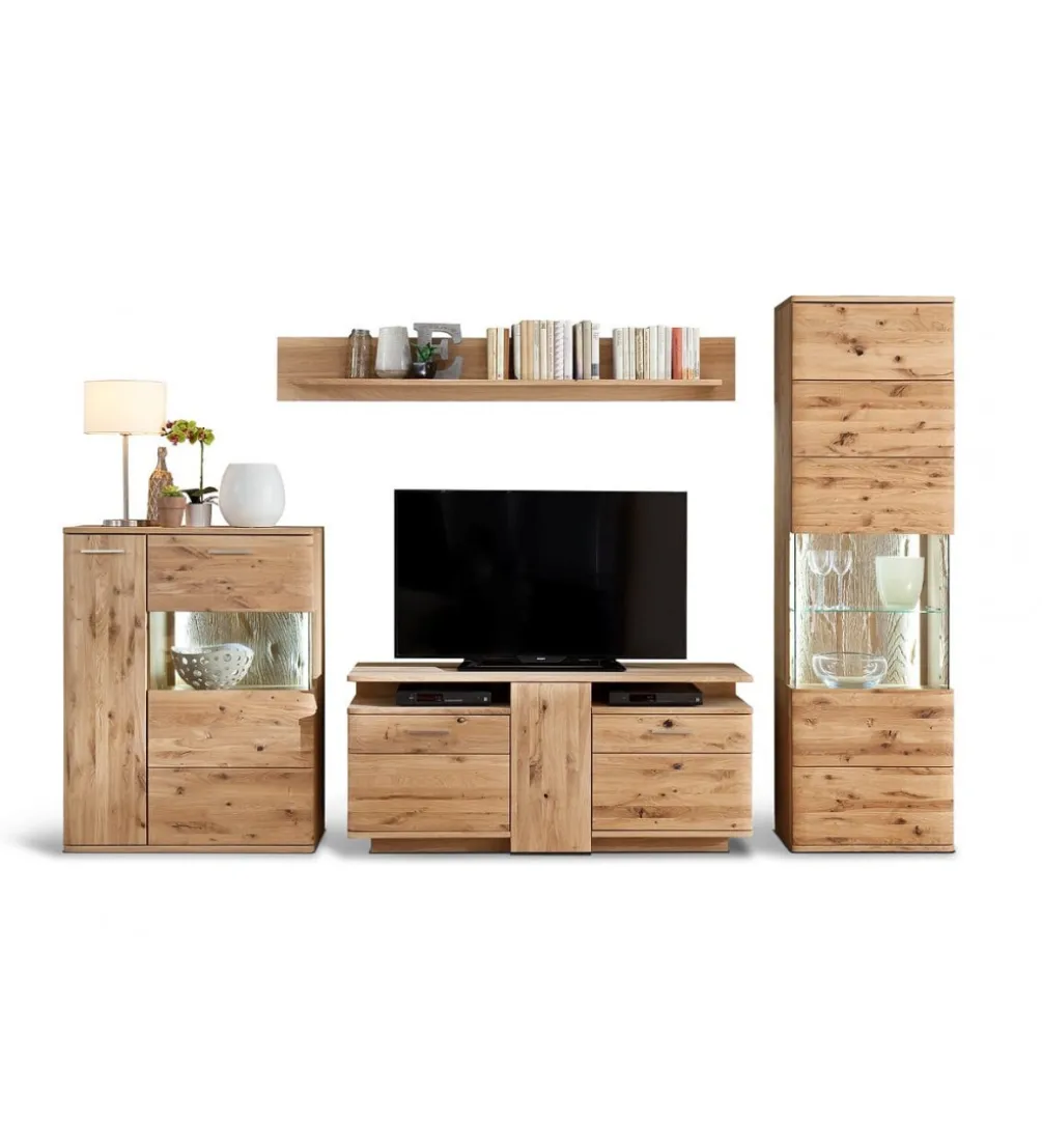 Stolik pod TV SANTORI 150 cm dębowy