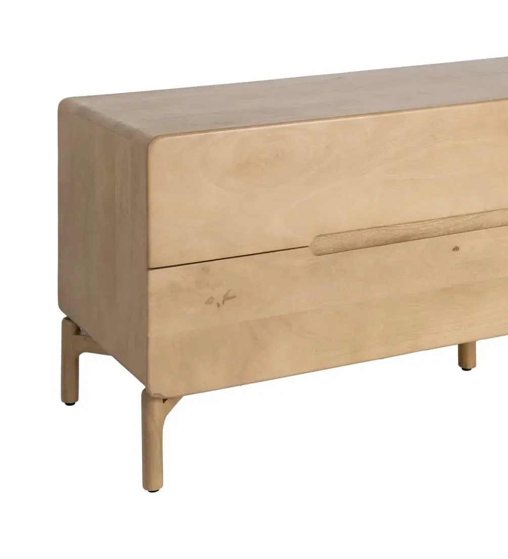 Stolik pod TV SELVADE 160 cm drewno mango