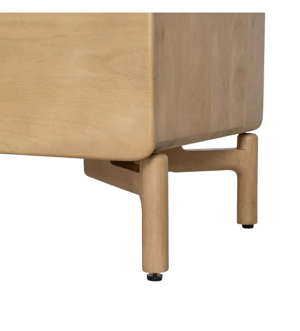 Stolik pod TV SELVADE 160 cm drewno mango