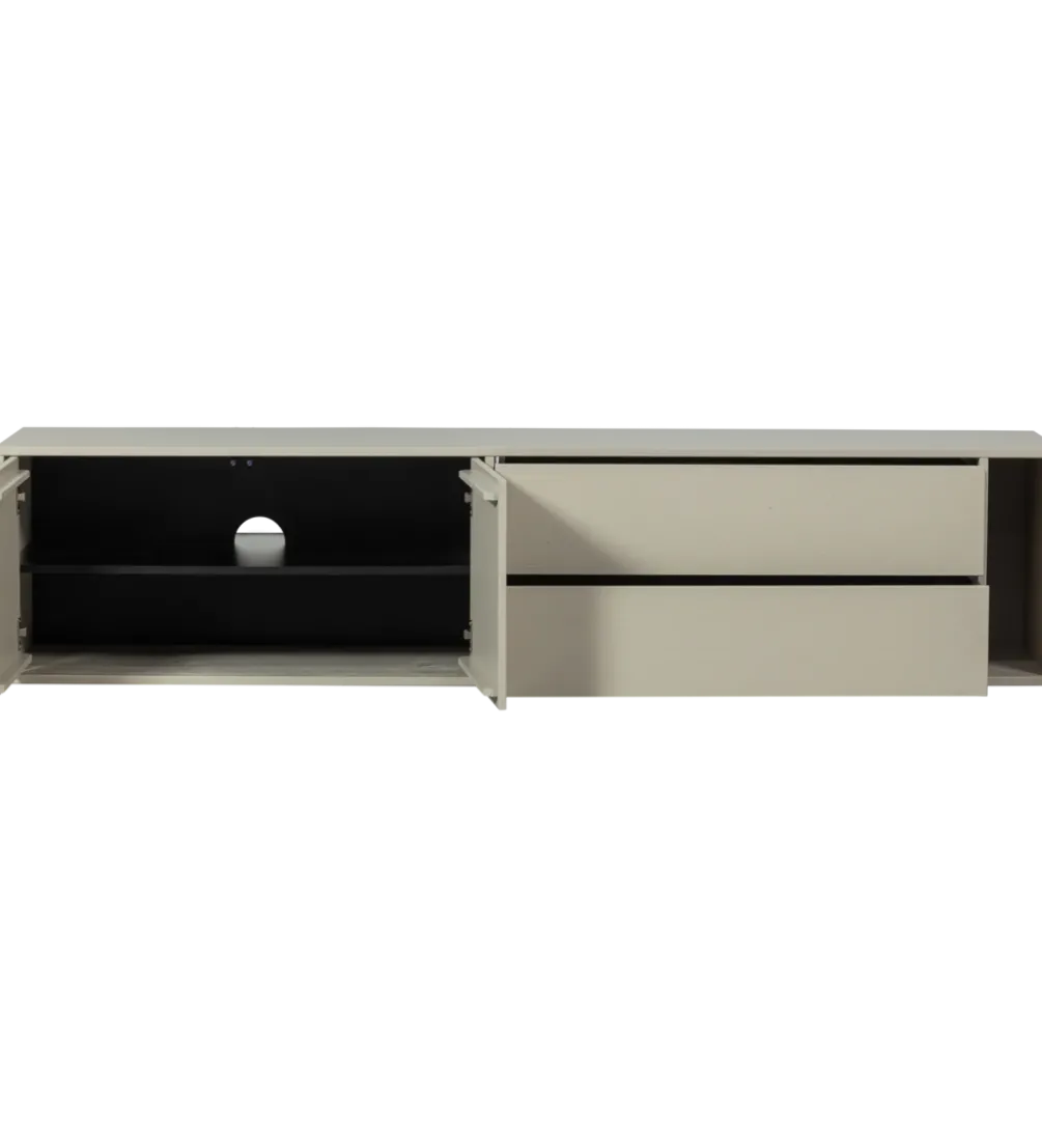 Stolik pod TV SETTLE 200 cm drewno sosny dust