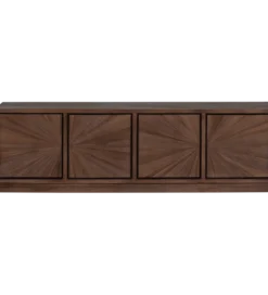 Stolik pod TV SUN 150 cm drewno teak brązowy