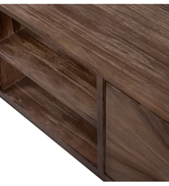 Stolik pod TV SUN 200 cm drewno teak brązowy