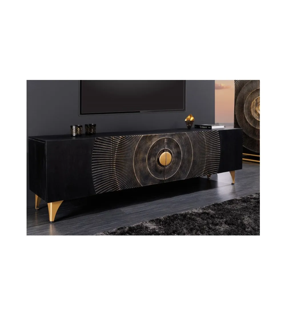 Stolik pod TV SWEET GOLDEN SUNSET 180 cm drewno mango