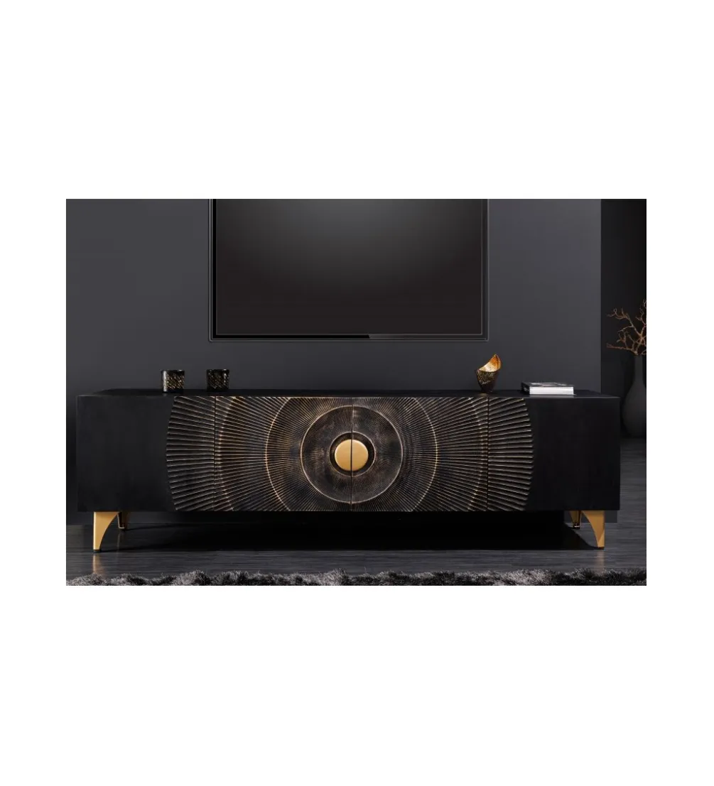 Stolik pod TV SWEET GOLDEN SUNSET 180 cm drewno mango