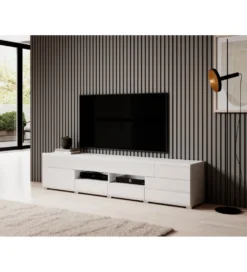 Stolik pod Tv TOLEDO 208 cm biały