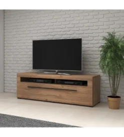 Stolik pod TV TULSA 160 cm w optyce dąb Grandson