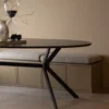 Stolik pod TV TURNER 120 cm drewno sosny mud