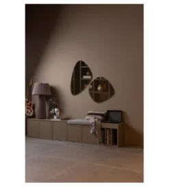 Stolik pod TV TURNER 120 cm drewno sosny mud