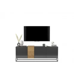 Stolik pod TV VANTA 160 cm antracytowy