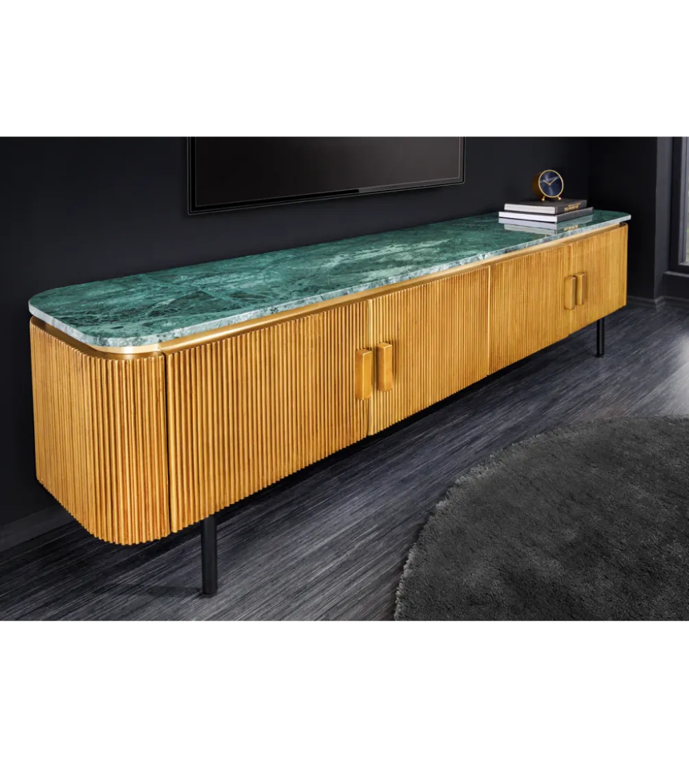 Stolik pod TV VENEZIANO 160cm drewno mango