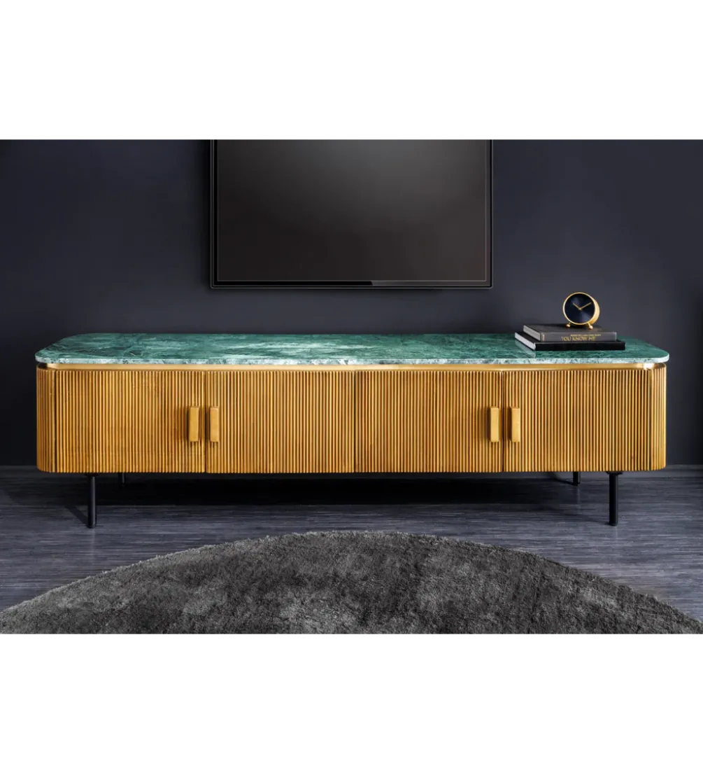 Stolik pod TV VENEZIANO 160cm drewno mango