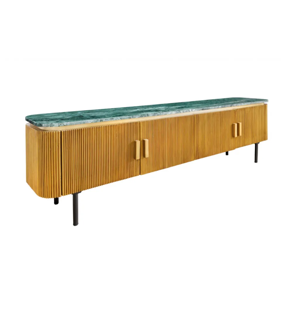 Stolik pod TV VENEZIANO 160cm drewno mango