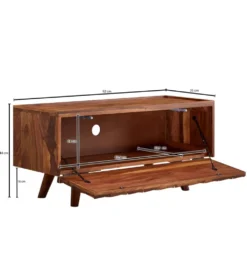 Stolik pod TV VENLO 92 cm drewno sheesham