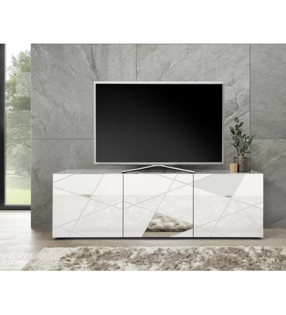Stolik pod TV VITTORIA 181 cm biały