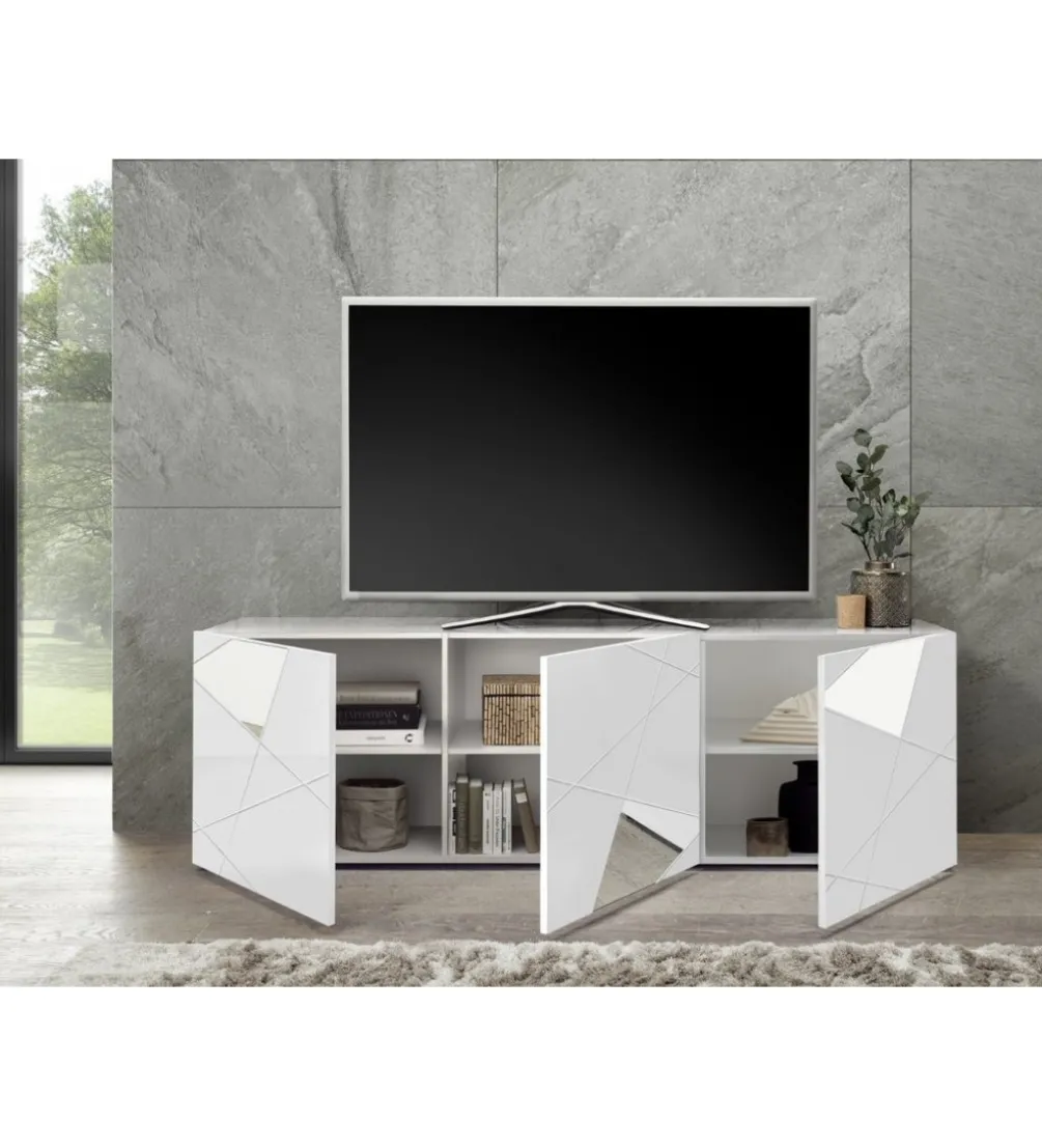 Stolik pod TV VITTORIA 181 cm biały