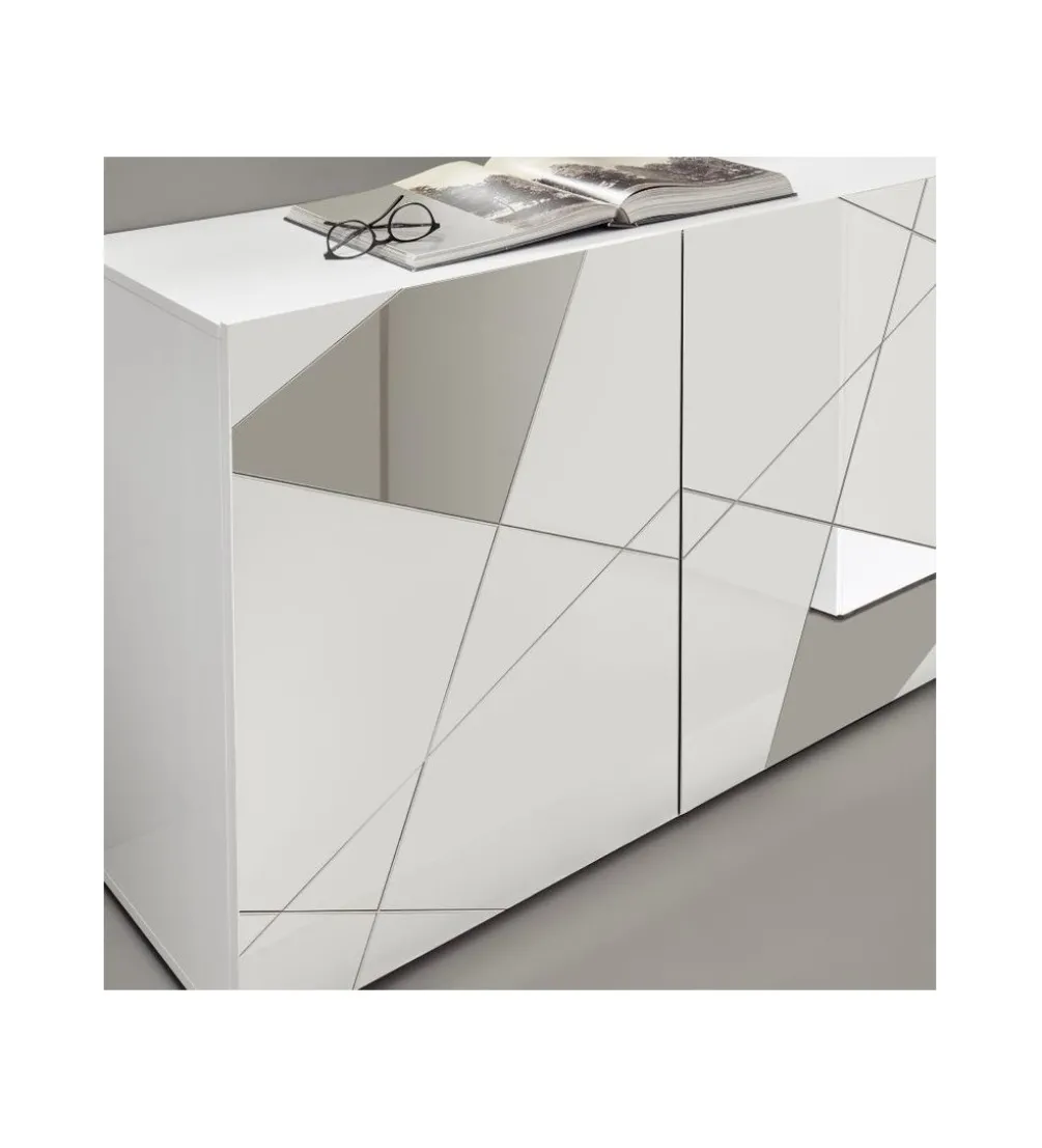 Stolik pod TV VITTORIA 181 cm biały