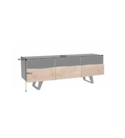 Stolik pod Tv Welden 140 cm drewno akacja