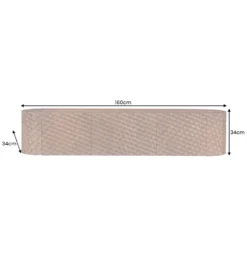 Stolik pod TV wiszący ADLON 160 cm drewno mango wzór 3D