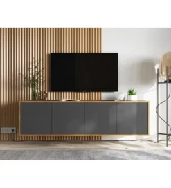 Stolik pod Tv wiszący Apollo B 150 cm antracytowy
