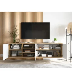 Stolik Pod Tv wiszący Apollo 150 Cm Biały
