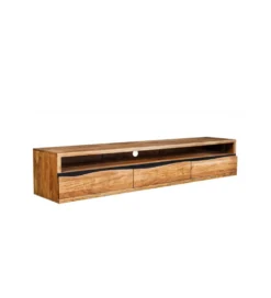 Stolik pod TV wiszący ARKTYKA Mammut 160 cm drewno akacja honey OUTLET