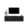 Stolik pod TV wiszący ELPIS 150 cm czarny