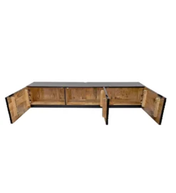 Stolik pod TV wiszący ILLUSION 160 cm 3D drewno mango