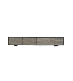 Stolik pod TV wiszący MOUNTAIN SOUL 200 cm drewno akacja czarny