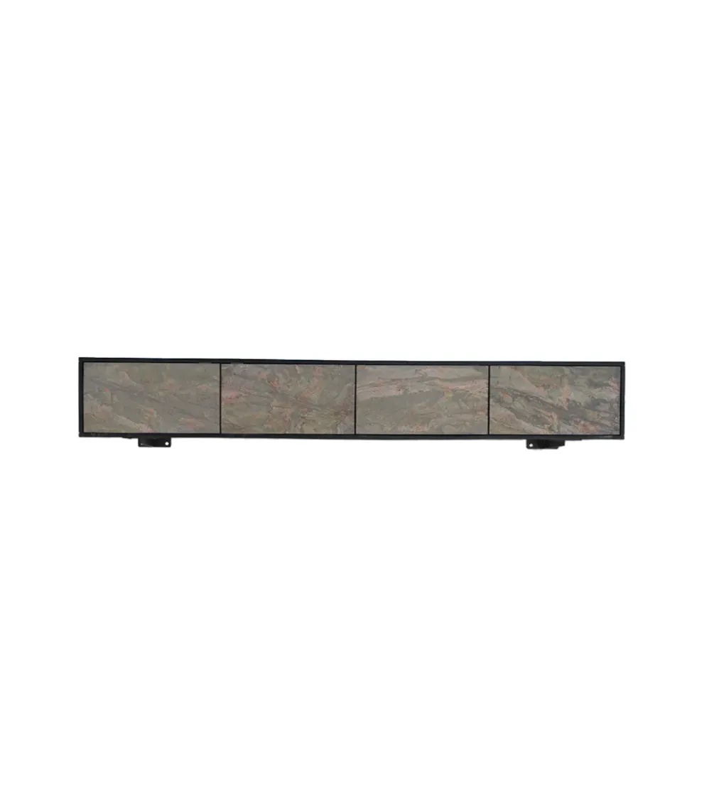 Stolik pod TV wiszący MOUNTAIN SOUL 200 cm drewno akacja czarny
