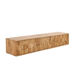 Stolik pod TV wiszący MYSTIC LIVING 160 cm drewno akacja