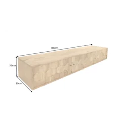Stolik pod TV wiszący MYSTIC LIVING 160 cm drewno akacja