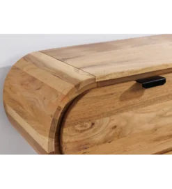 Stolik pod TV wiszący ORGANIC 160 cm drewno akacja