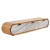 Stolik pod TV wiszący ORGANIC 160 cm drewno akacja kolor kamienia