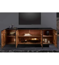 Stolik pod TV wiszący SWEET GOLDEN SUNSET 177 cm drewno mango