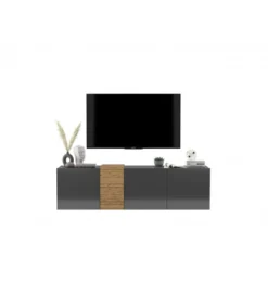 Stolik pod TV wiszący VANTA 160 cm antracytowy