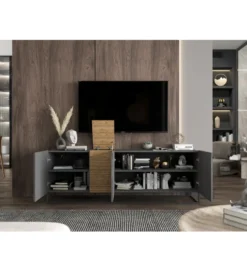 Stolik pod TV wiszący VANTA 160 cm antracytowy