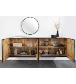 Stolik pod TV wiszący ZEUS Scorpion 177 cm drewno mango