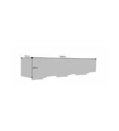 Stolik pod TV wiszący ZEUS Scorpion 160 cm drewno mango
