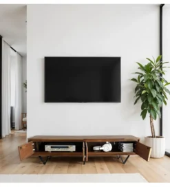 Stolik pod TV WOHNLING 160 cm drewno sheesham